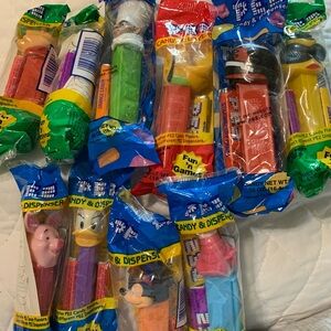 PEZ Candy Dispenser Set - Multicolor COLLECTABLE. 10 in all